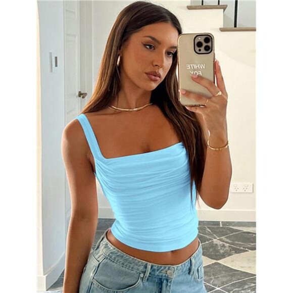 Tops - New Women Tank Tops Summer Solid Sexy Backless Streetwear Casual Slim